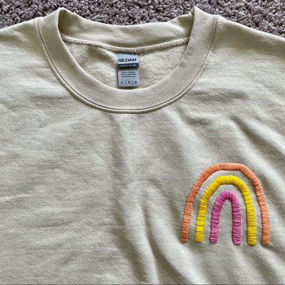 Rainbow Embroidered Sweatshirt - Picture 6 of 8